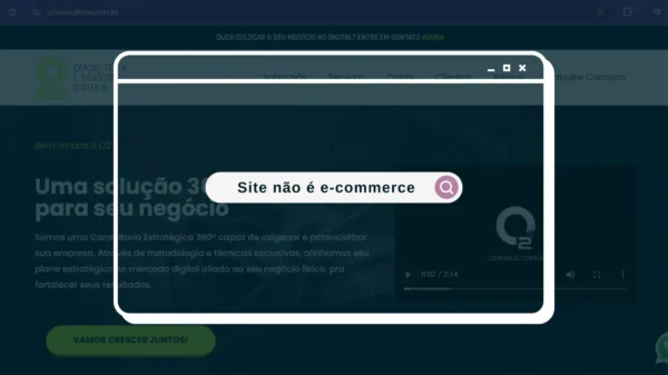 Site não é E-commerce Importante Entender que Site é Site, E-commerce é E-commerce
